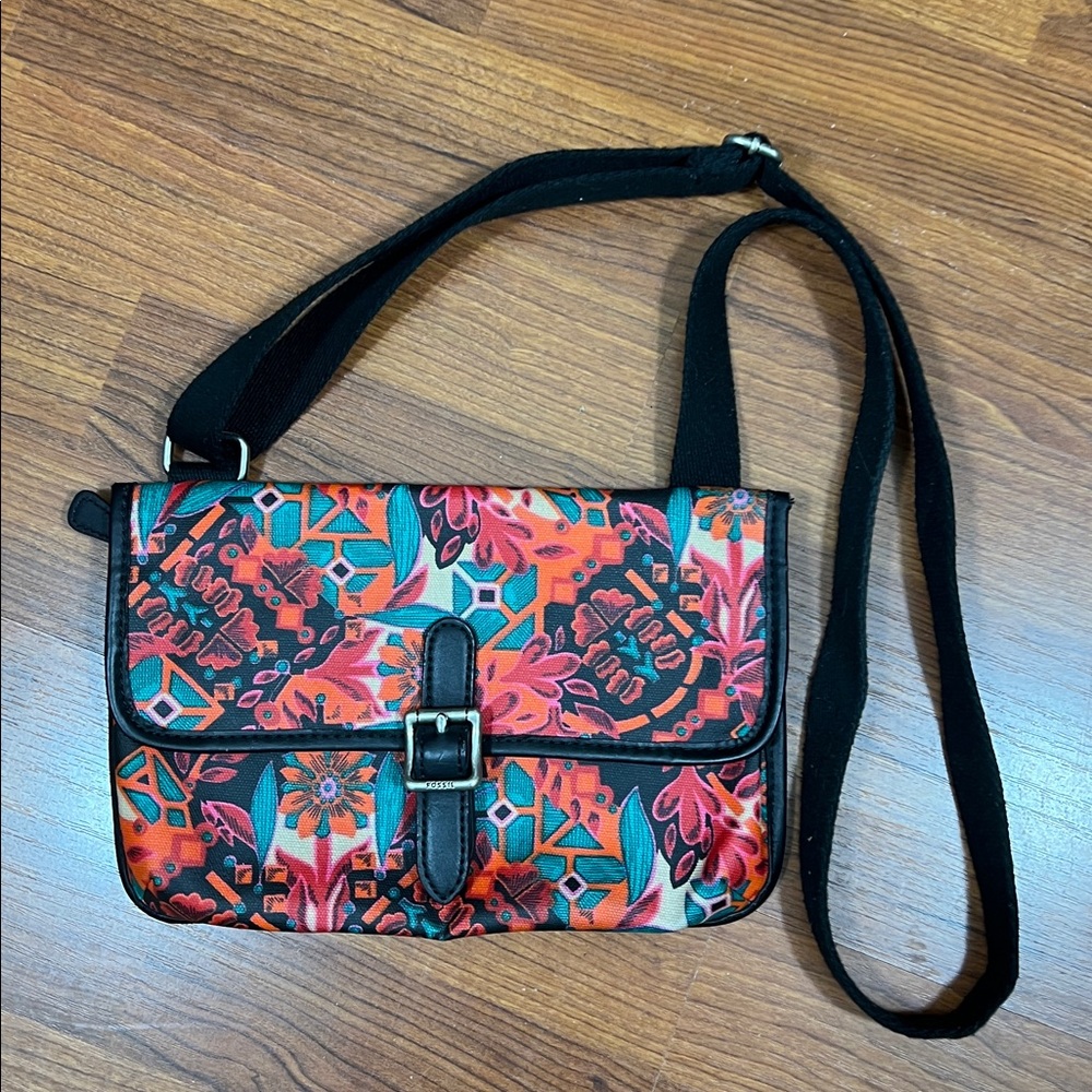 Floral Patterned Shoulder Bag